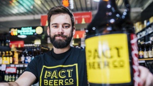 Success story: Canberra brewer Kevin Hingston is to launch his Pact Beer Company on June 4 at Transit Bar.