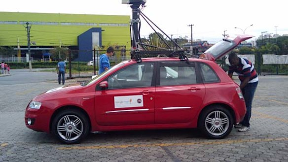 A Google Street View car in action. Photo: <a href="http://www.flickr.com/photos/rbp/">RBP/Flickr</a>