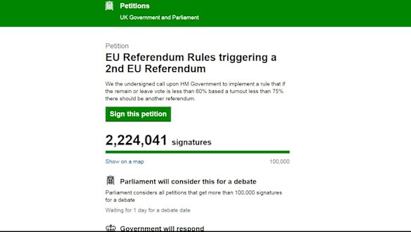 These petition numbers were apparently inflated by bots. 