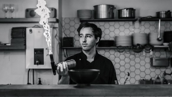 Chef Jack New at Edition Coffee Roasters, Darlinghurst. 