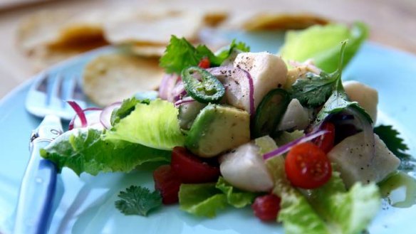 Jazz up a classic ... ceviche with coconut and lime.