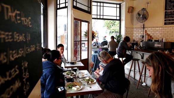 Cosy: Cornersmith cafe in Marrickville.