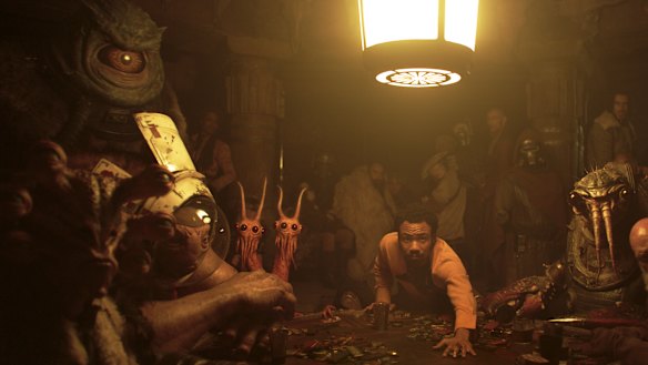 Donald Glover is Lando Calrissian in SOLO: A STAR WARS STORY. 