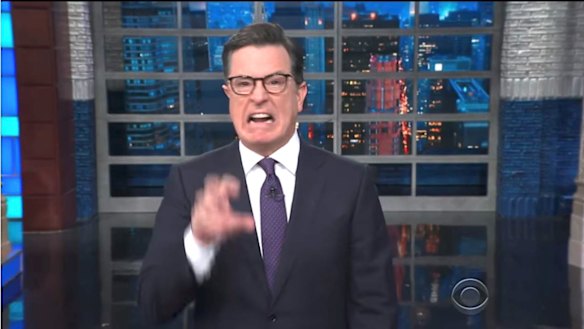 'Grrr": Stephen Colbert mocks Bob Katter response to same-sex marriage vote.
