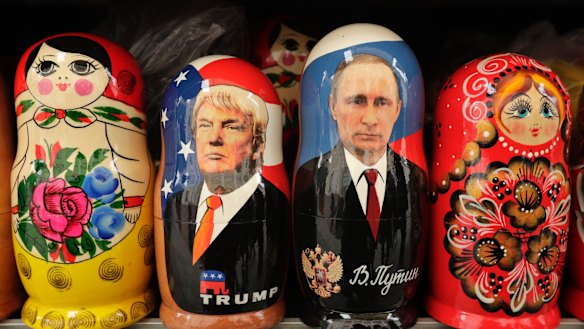 Russian dolls: Donald Trump and  Vladimir Putin.