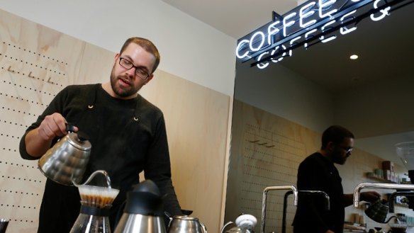 Quality the key: Ollie Mckay brews at Assembly in Carlton.