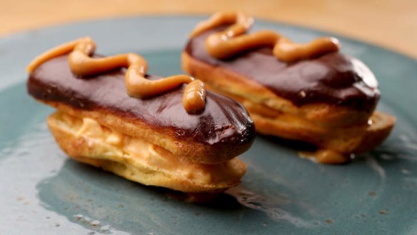 Sweet potato ice-cream sandwiches (eclairs).