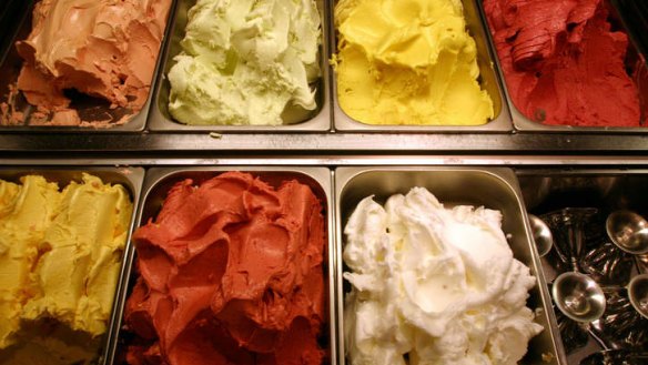 The gelato is made with organic milk and real ingredients rather than syrups, colourings and gelatine.