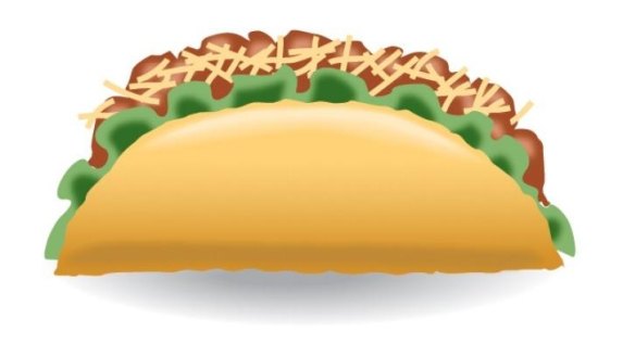 Artist's impression of the upcoming taco emoji.