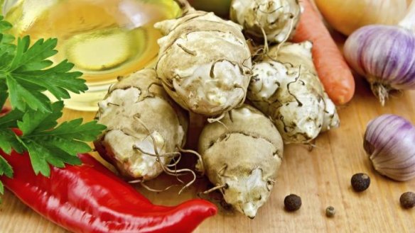 Iron-rich: Jerusalem artichoke tubers are great for autumn meals.