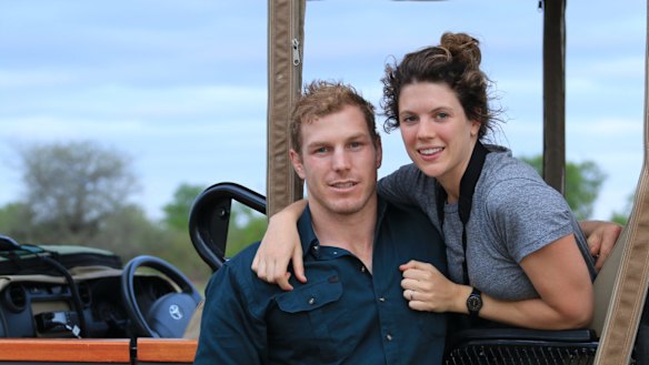 David and Emma in Zimbabwe.