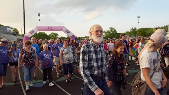 Scenes from the charity fundraiser at Tartan High School, Oakdale, where at least 21 children have battled cancer in the past 15 years.