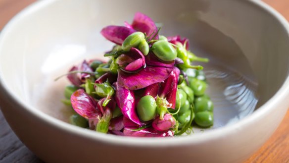 Wild peas with cinnamon myrtle is one example of bush foods at work.