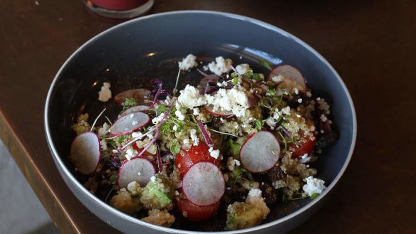 A healthy quinoa salad.