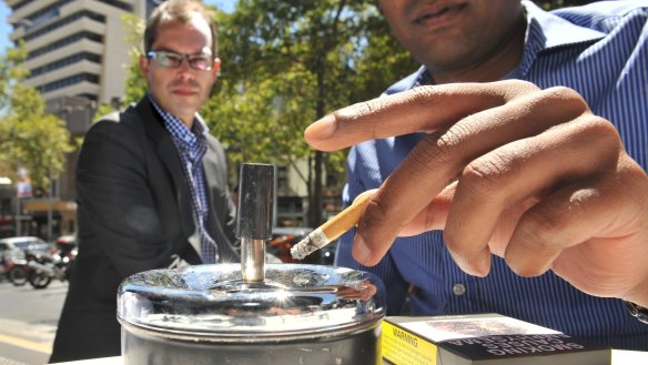 From August 1, smoking will be banned from nearly all outdoor dining areas in Melbourne.
