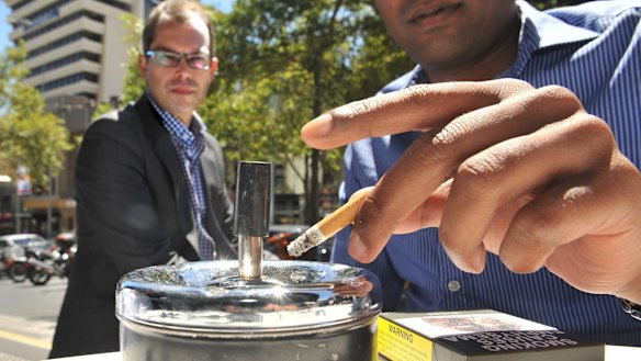 From August 1, smoking will be banned from nearly all outdoor dining areas in Melbourne.