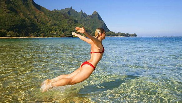 Taking off ... the number of Australians heading to Hawaii has surged.