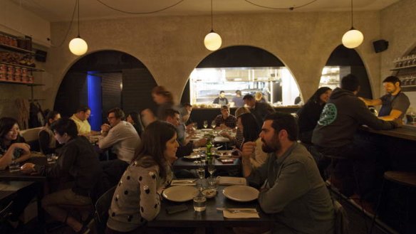 Centre of attention ... Ester's interior was built around its centrepiece - the wood-fired oven.