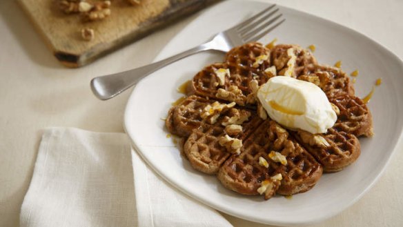 Breakfast hit: Spice up your morning meal with these delicious waffles.