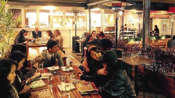 Chill out ... the food at House is hot but the open-air setting is cool and relaxed.