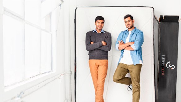 Sleeping Duck founders Selvam Sinnappan (left) and Winston Wijeyeratne.