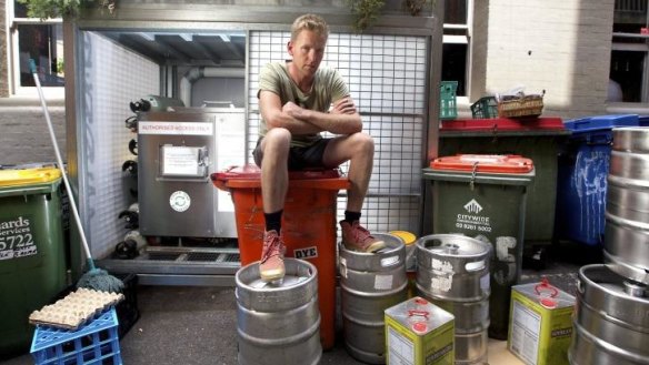 Joost Bakker,  owner of Brothl, a zero-waste restaurant, is closing next week after a long running dispute with Melbourne City Council over their composter being in the laneway outside.