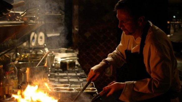 Working the wok: owner David Thompson.