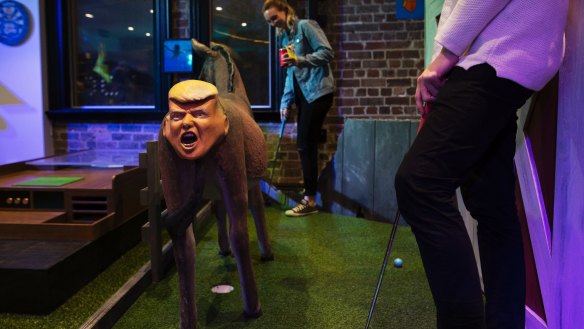 The old Sandringham Hotel and Newtown Social Club has been converted into Holey Moley golf course where you can eat, drink and play mini-golf. 