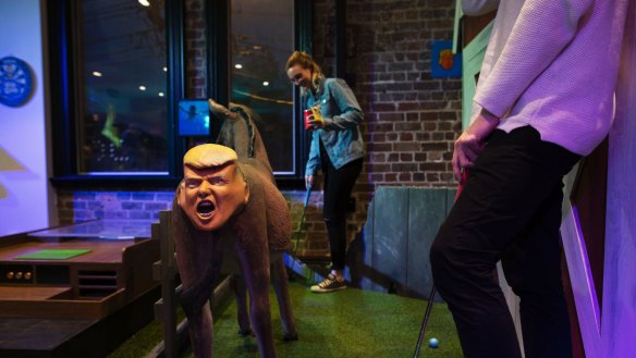 The old Sandringham Hotel and Newtown Social Club has been converted into Holey Moley golf course where you can eat, drink and play mini-golf. 