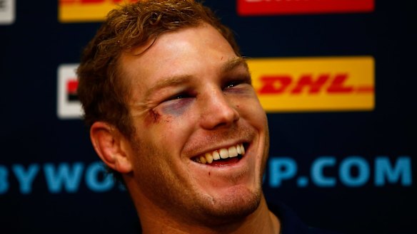 Different class: David Pocock has been a standout for the Wallabies in this World Cup.