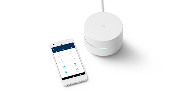 The Google WiFi app, available for Android and iOS.