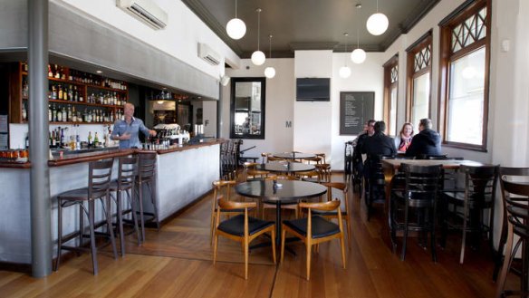 Bistro style: Inside the Town Hall Hotel in Fitzroy.