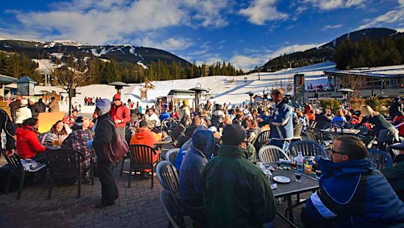 Spot the Aussie? It's not hard in Whistler, Canada.