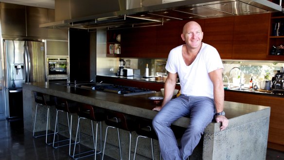 Matt Moran in his home kitchen. 