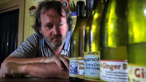 Local hero: Cider maker Gary Sully-Watkins.