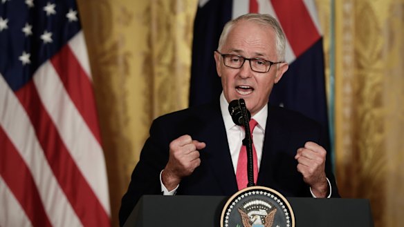 Prime Minister Malcolm Turnbull at the White House in February.