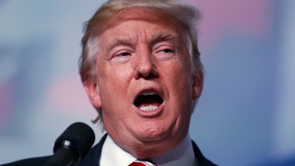 Republican presidential candidate Donald Trump