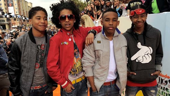 Boys club … Mindless Behavior, above, at last month's Kids' Choice Awards.