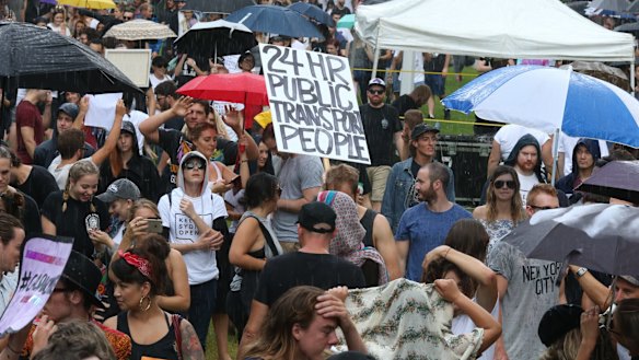 A "Keep Sydney Open" rally last month in response to the lockout laws.