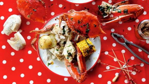 Crab boil: Count on a mess and a meal full of fun and flavour.