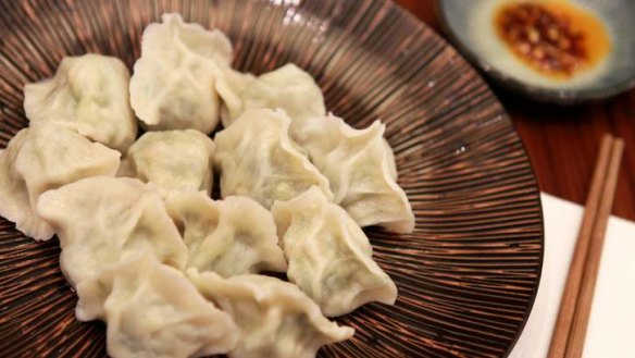 Delicate zucchini dumplings from ShanDong MaMa.