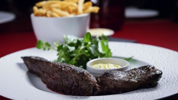Steak and frites: Cafe Ananas takes on the classic dish.