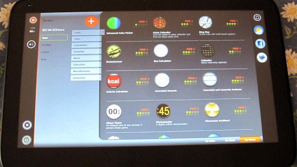 Sparse but passable ... the ExoPC app store.