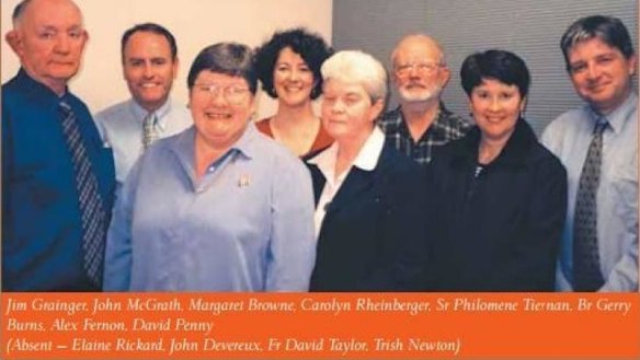Sister Philomene Tiernan, (front centre) and others.