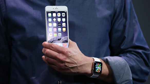 Hands on with the iPhone 6 and the Apple Watch: Apple CEO Tim Cook.