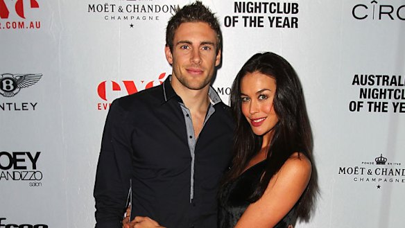 Megan Gale and Shaun Hampson.