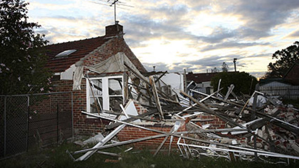 The Barak Road site in Port Melbourne after the home was illegally demolished last year.