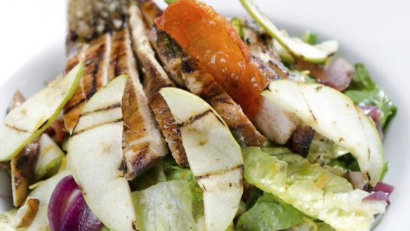 Apples are a great ingredient in salads with grilled chicken.