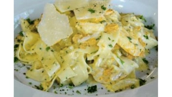 Fettuccine with four cheeses