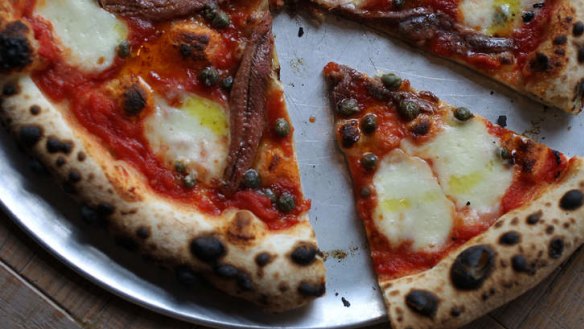Pizza Vesuvio is the go-to dish.